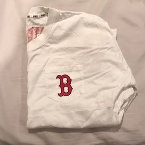 Red Sox pink long sleeve shirt